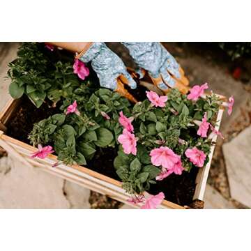 Thirteen Chefs Villa Acacia Wooden Planter Box - 20 Inch Rectangular Wood Planter for Garden, Patio, Window, Home Decor - Acacia Wood Plant Stand for Indoor or Outdoor Gardening