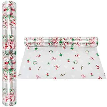 AnapoliZ Christmas Cellophane Wrap Roll | 100' Ft. | 2.3 Mil Thick