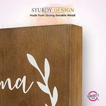 Alpha Sigma Tau Wall Art - 10" Solid Wood Decor