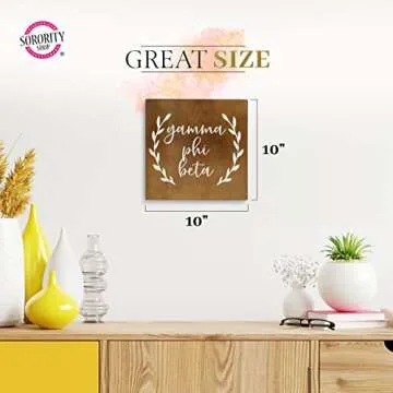 Alpha Sigma Tau Wall Art - 10" Solid Wood Decor