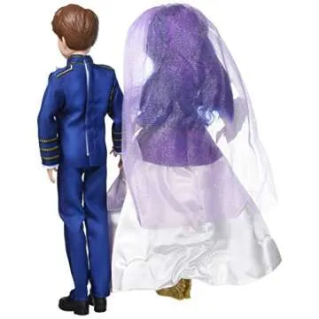 Disney Descendants Mal and Ben Dolls, Inspired by Disney The Royal Wedding: A Descendants Story, Toys Include Outfits, Shoes, and Fashion Accessories , Blue