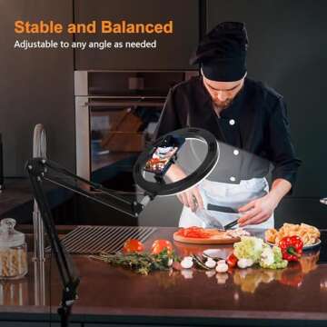 Upgrade Ring Light Overhead Phone Mount, Evershop Selfie Ring Light with Stand and Phone Holder,10”Circle LED Desk Ring Light with Clamp for Video Recording,Zoom Meeting,Live Streaming Tiktok,YouTube