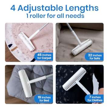 Large Lint Roller 360 Sheets - Efficient Pet Hair Removal