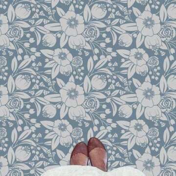 Watercolor Floral Stencil for Easy DIY Home Decor