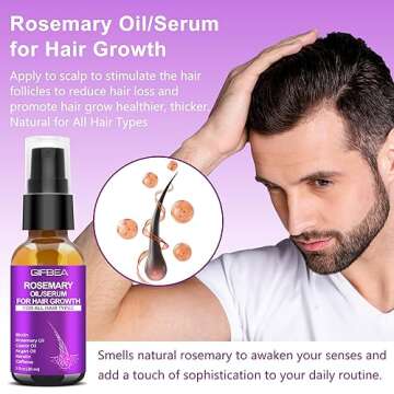 Enhance Hair Growth with GIFBEA's Rosemary Oil Serum & Spray