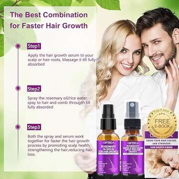 Enhance Hair Growth with GIFBEA's Rosemary Oil Serum & Spray