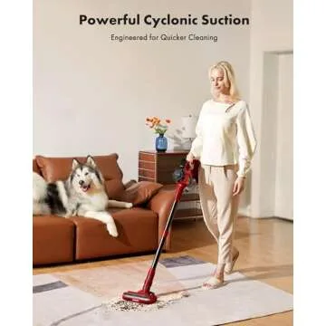 Trucozie Cordless Vacuum Cleaner, 8-in-1 Lightweight Stick Vacuum with 45mins Runtime, Powerful Suct...