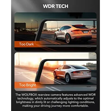 WOLFBOX G850 12" 4K Mirror Dash Cam with WiFi