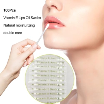 Vitamin E Swabs for Lips and Gums - 100 pcs Moisture Swabs