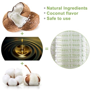 Vitamin E Swabs for Lips and Gums - 100 pcs Moisture Swabs