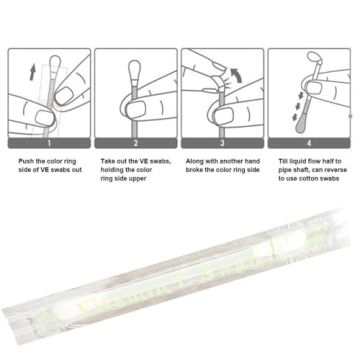 Vitamin E Swabs for Lips and Gums - 100 pcs Moisture Swabs