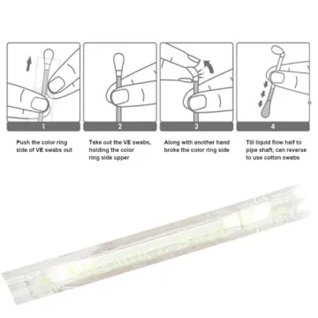 Vitamin E Swabs for Lips and Gums - 100 pcs Moisture Swabs