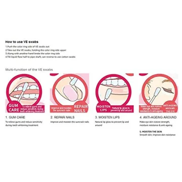 Vitamin E Swabs for Lips and Gums - 100 pcs Moisture Swabs