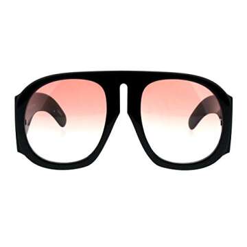 Womens Sunglasses Super Oversized Thick Modern Fashion Shades Black, Pink