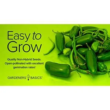 Jalapeno Pepper Seeds - Easy Grow Heirloom Non-GMO