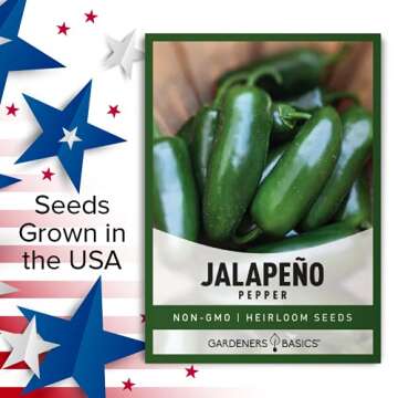 Jalapeno Pepper Seeds - Easy Grow Heirloom Non-GMO