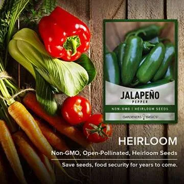 Jalapeno Pepper Seeds - Easy Grow Heirloom Non-GMO