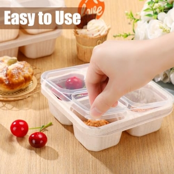 Ziliny 12 Pcs Snack Containers for Meal Prep & Travel