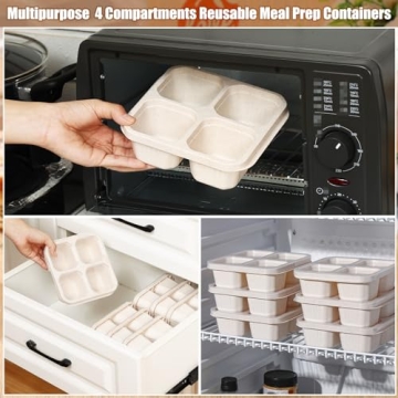 Ziliny 12 Pcs Snack Containers for Meal Prep & Travel