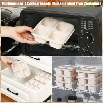 Ziliny 12 Pcs Snack Containers for Meal Prep & Travel