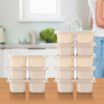 Ziliny 12 Pcs Snack Containers for Meal Prep & Travel
