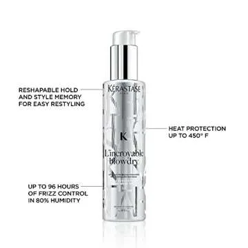 Kerastase L'incroyable Blow dry Hair Lotion | Miracle Reshapable Heat Serum | Extreme Frizz Control | Heat Protectant | With Glycerin | For Fine to Normal Hair |5.1 Fl Oz