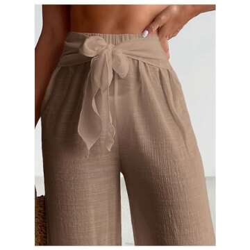SHENHE Women's Swim Cover Up Pants for Beach Fashion