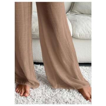 SHENHE Women's Swim Cover Up Pants for Beach Fashion