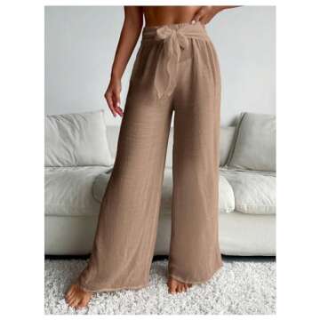 SHENHE Women's Swim Cover Up Pants for Beach Fashion