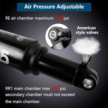 Lightweight Bike Rear Shock KS A5 for Folding & Mountain Bikes