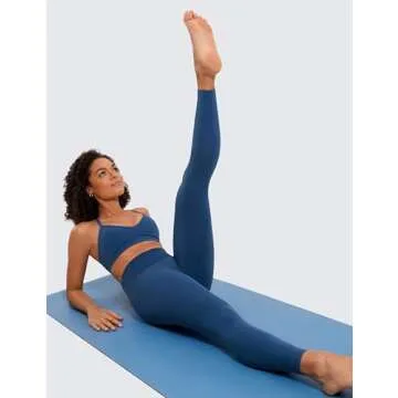 CRZ YOGA Butterluxe High Waisted Lounge Legging 25" - Buttery Soft Workout Yoga Pants for Women French Navy Medium