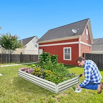 Veezyo 6'x3' Galvanized Raised Garden Bed Kit - 2pcs