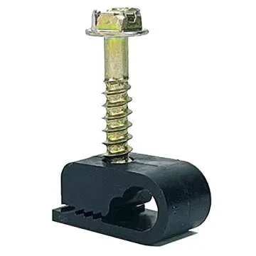 Stanz Flex Coaxial & Cat6 Cable Clips, 100 pcs