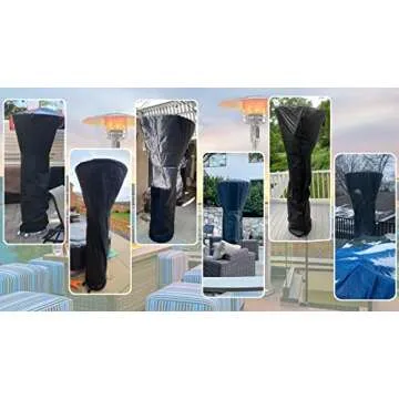 SIRUITON Patio Heater Covers - Waterproof, UV & Wind Resistant