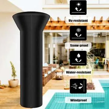 SIRUITON Patio Heater Covers - Waterproof, UV & Wind Resistant