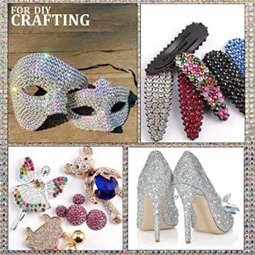 Two Packs of Flatback Rhinestones 4520 Pcs Rainbow Gems Crystal Nail Rhinestones for Crafting, Colorful+ AB+Transparent White Rhinestones for Bedazzling with Picker Tools for Nail Art and Face Makeup