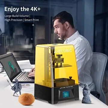 ANYCUBIC Photon M3 Resin 3D Printer, 7.6'' LCD SLA UV 3D Resin Printer with 4K+ Monochrome Screen, Protective Film, Fast Printing, Max Printing Size 7.08'' x 6.45'' x 4.03''