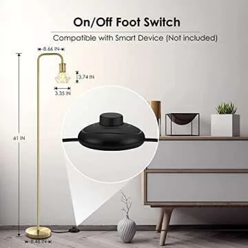Buy BoostArea Industrial Floor Lamp - Modern & Stylish