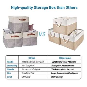 HOdo Home Storage Bins - Durable & Stylish Organizing Baskets