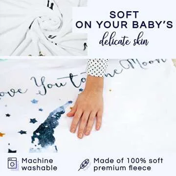 Luka&Lily Month Milestone Blanket - Cozy 60"x40" Baby Growth Chart