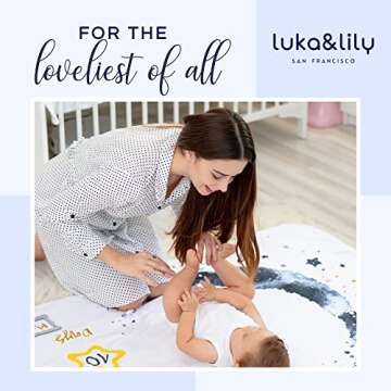 Luka&Lily Baby Milestone Blanket 60"x40" Moon Design