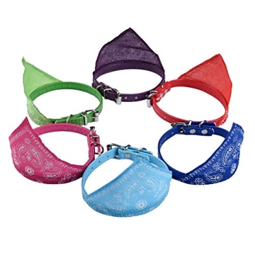 Cosmos Pet Bandana Set - 6 Adjustable Dog Cat Collars