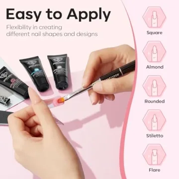 Modelones Poly Gel Nail Kit with 48W Lamp & 6 Colors