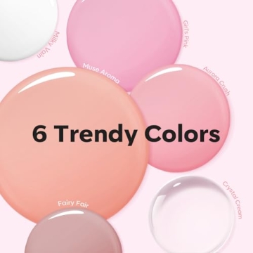 Modelones Poly Gel Nail Kit with 48W Lamp & 6 Colors