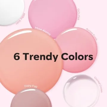 Modelones Poly Gel Nail Kit with 48W Lamp & 6 Colors