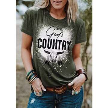 Country Music T-shirt Women Vintage Rodeo Graphic Tee