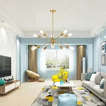 BONLICHT Sputnik Chandelier Modern Pendant Lighting