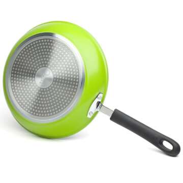 12" Green Ceramic Frying Pan by Ozeri – 100% PTFE, PFAS, APEO, GenX, NMP and NEP-Free German-Made Coating
