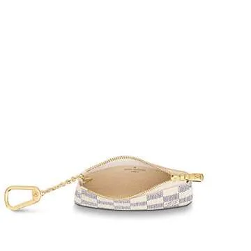 Louis Vuitton Damier Azur Canvas Key Pouch - Elegant Design