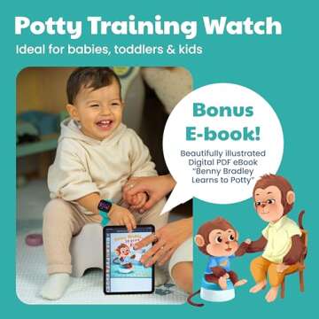 Potty Training Watch for Kids V2 – A Water Resistant Potty Reminder Device for Boys & Girls to Tra...